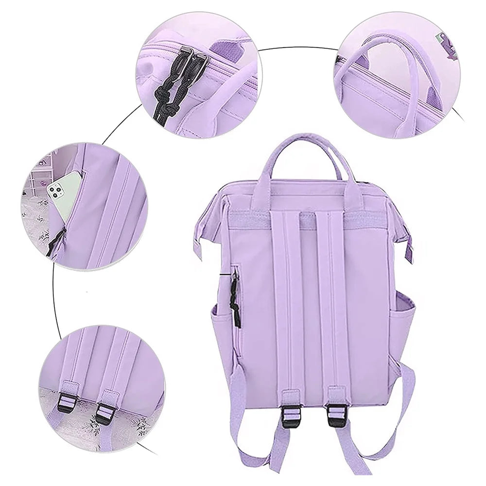 School Backpack for Elementary Primary Middle Kawaii School Bag for Teens Student Bookbag Back to School Bag