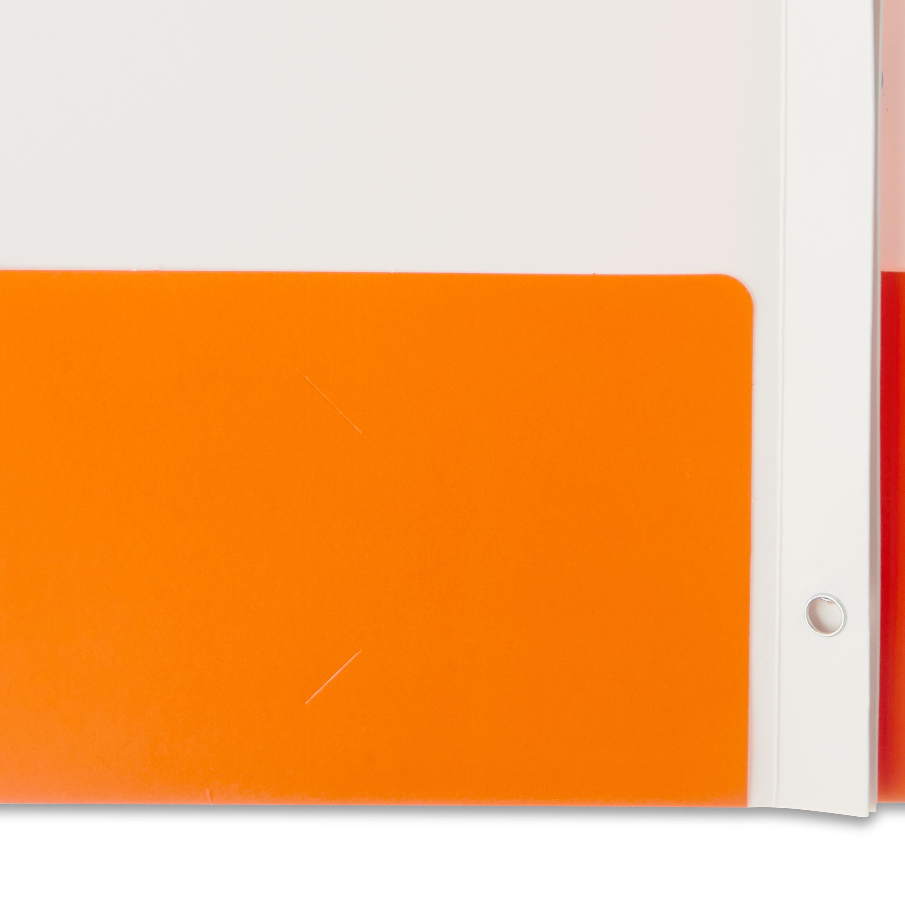 Letter Size 3-Prong Paper Folder, 9.5" X 11.5", Orange