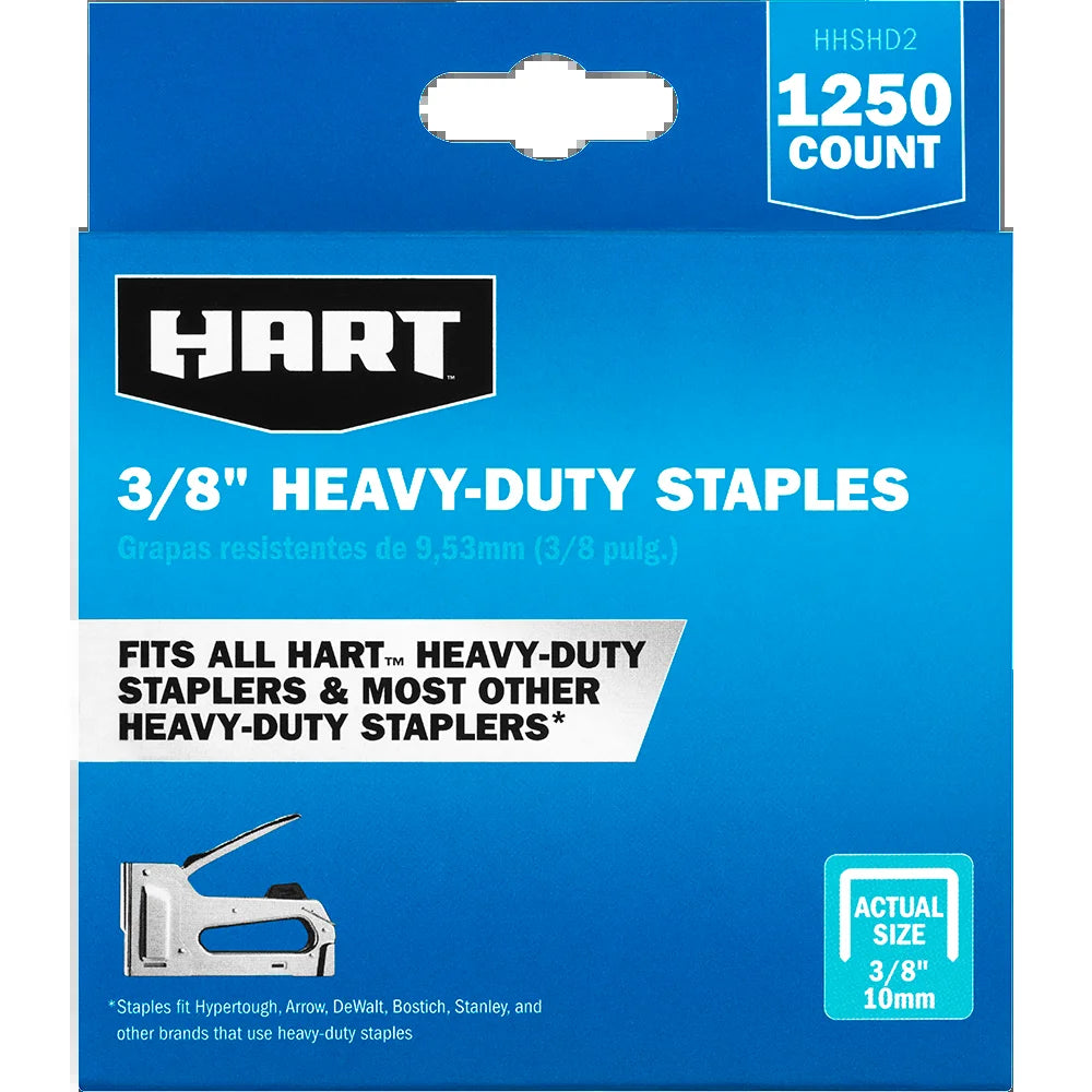 Heavy Duty 3/8 Inch Staples (1,250Ct), New Condition