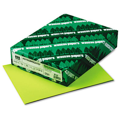 Wausau Paper 22581 Astrobrights Colored Paper  24lb  8.5 x 11  Terra Green