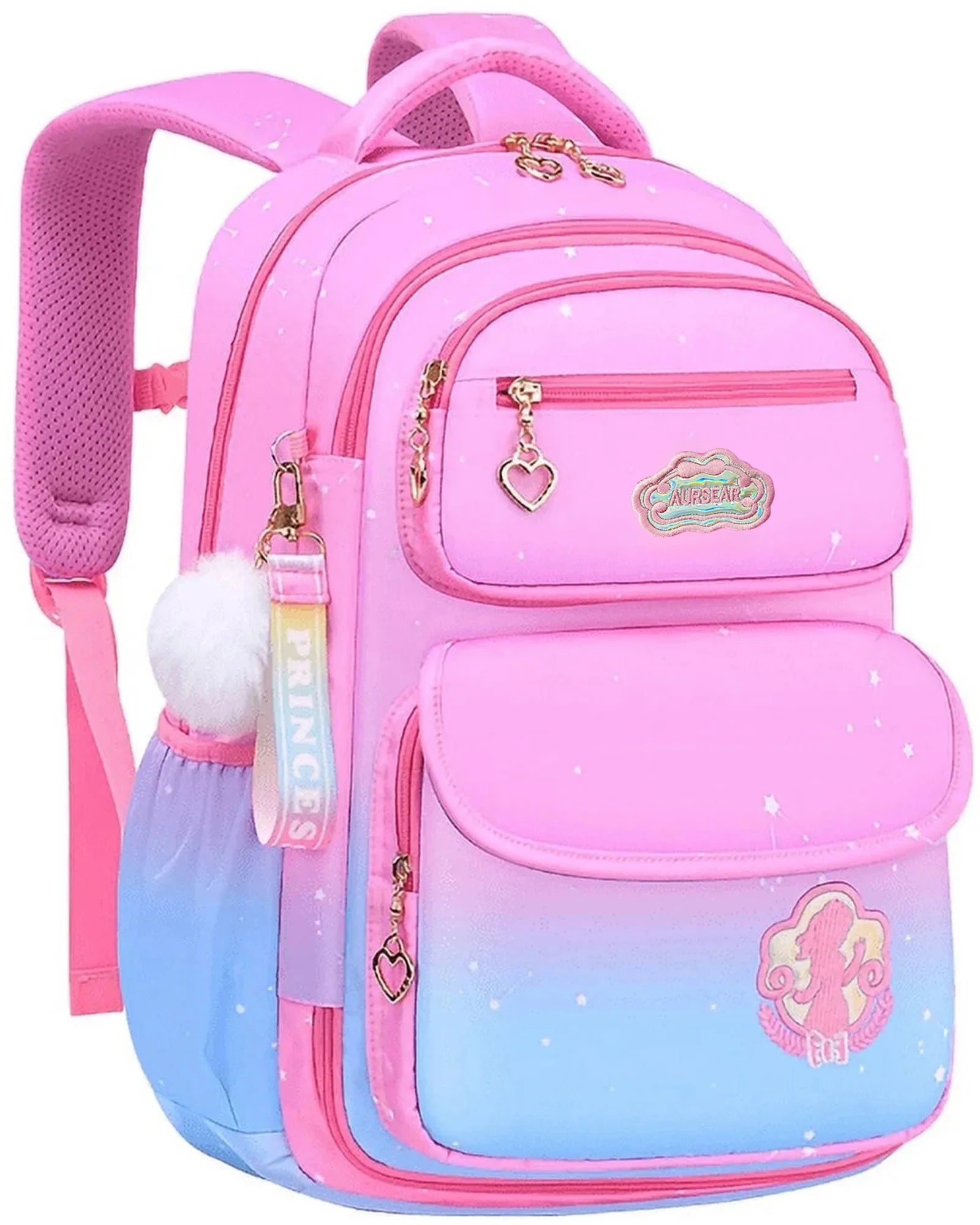 School Bag Backpacks for Girls,Shoulder Children School Bookbags for Kids,Primary School Season Gift,Pink
