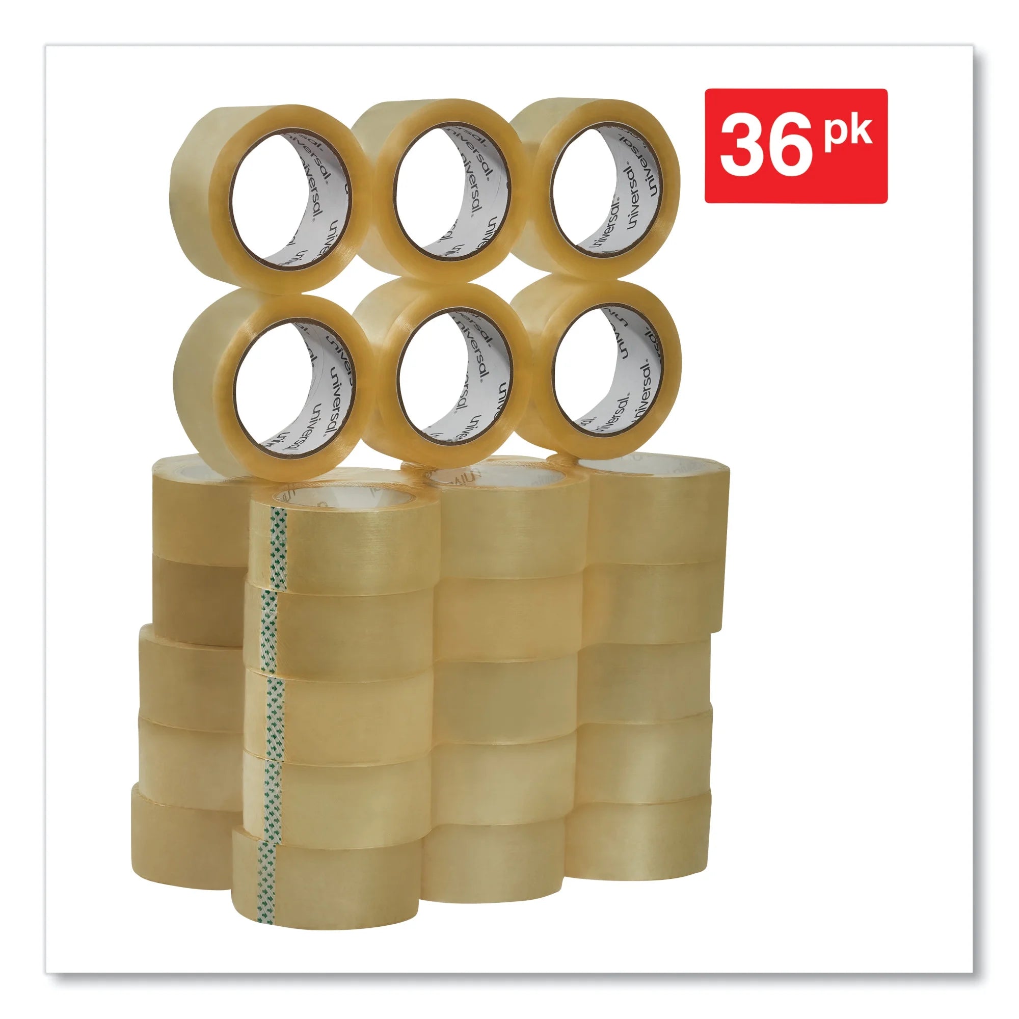 Heavy-Duty Box Sealing Tape, 3" Core, 1.88" X 54.6 Yds, Clear, 36/Box -UNV99000