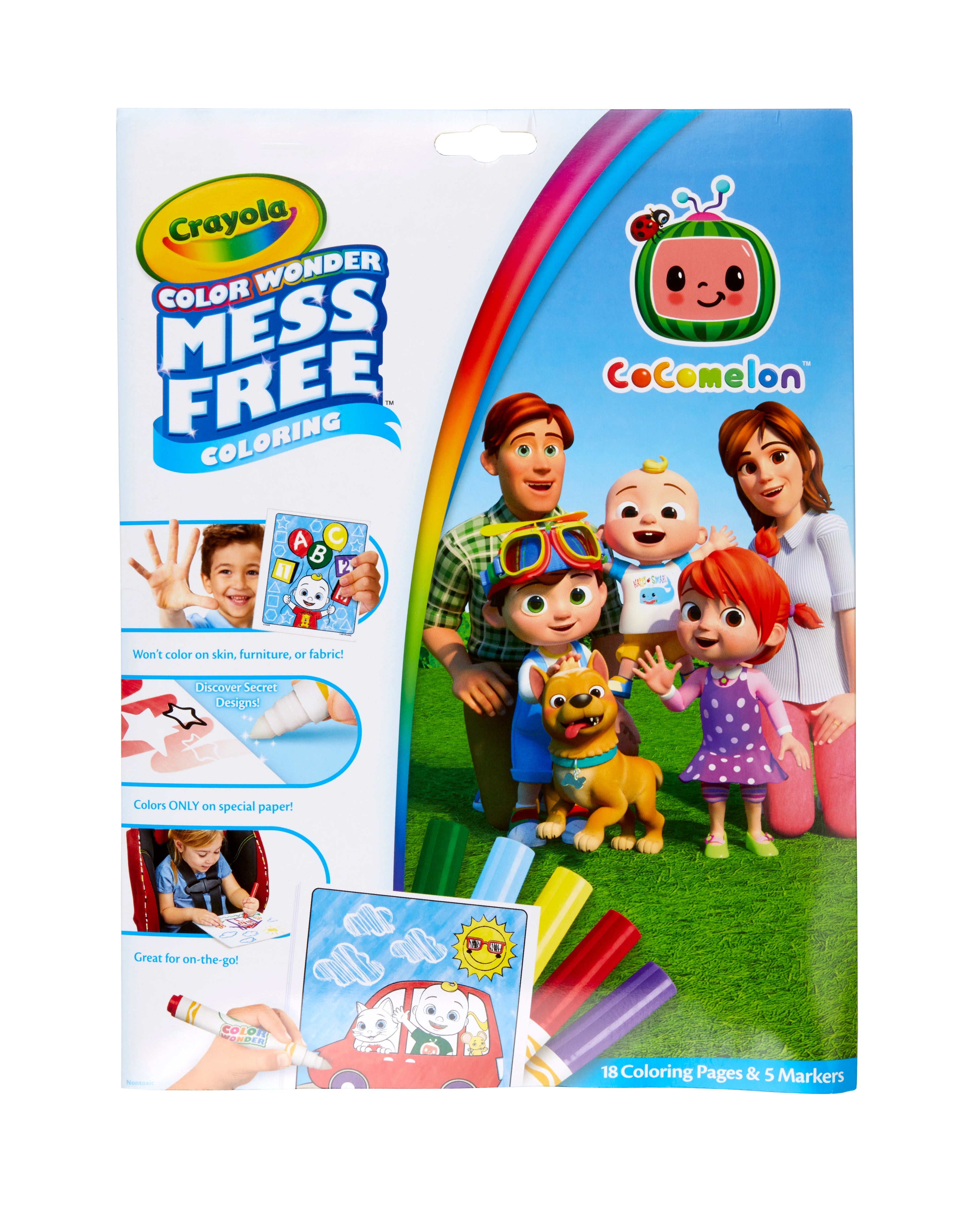 Color Wonder Mess Free Cocomelon Coloring Set, Gifts for Beginner Unisex Child