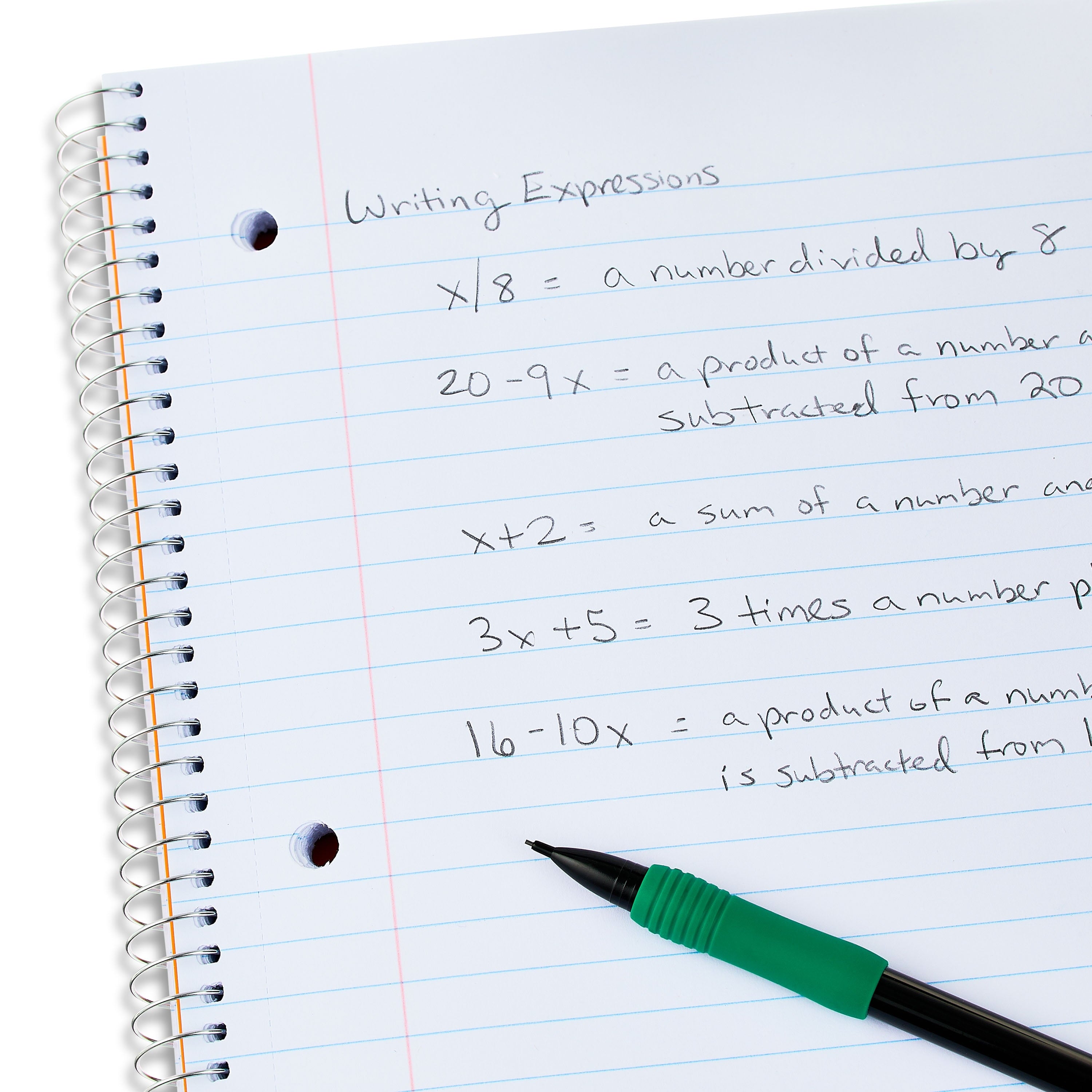 Pen + Gear Wide Ruled 1-Subject Notebook, 10.5" X 8", Blue, 100 Sheets