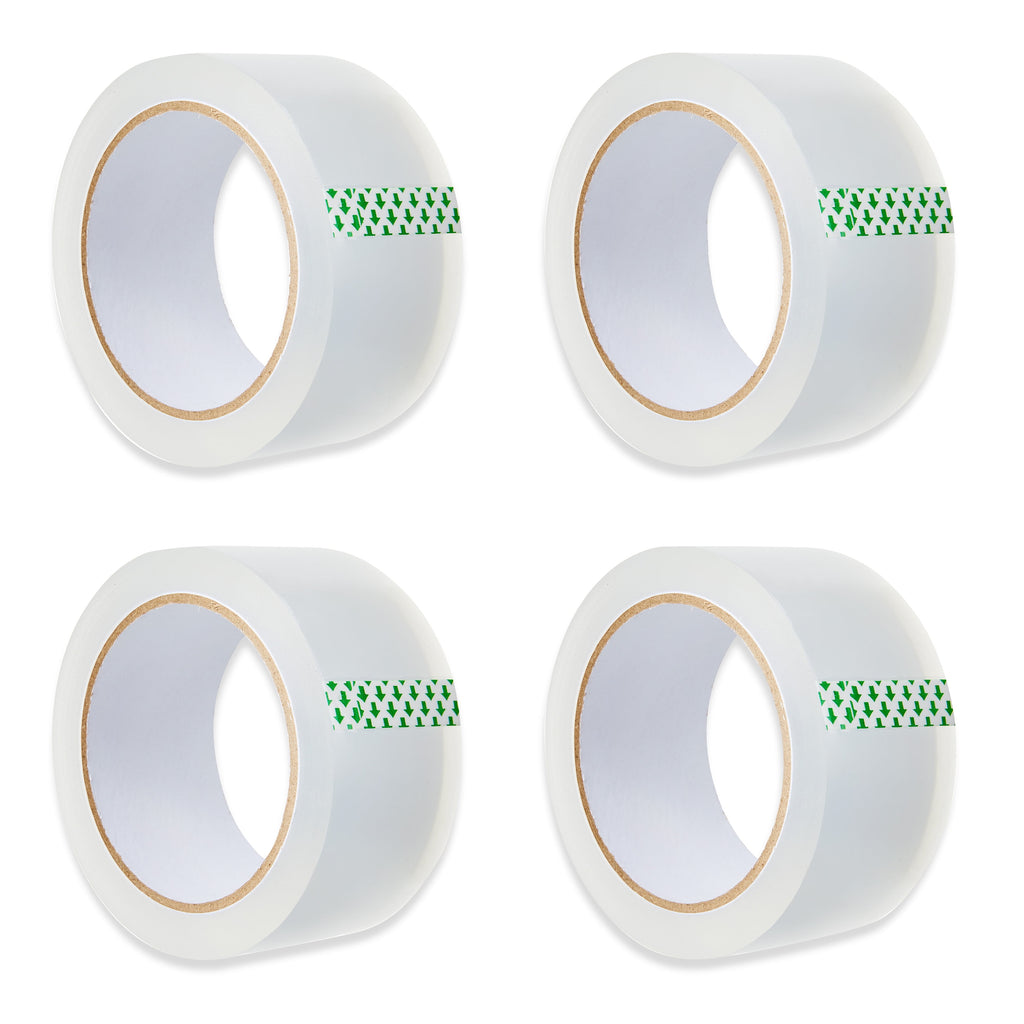 Packing Tape, Clear, 1.88 in X 55 Yds, 4 Rolls