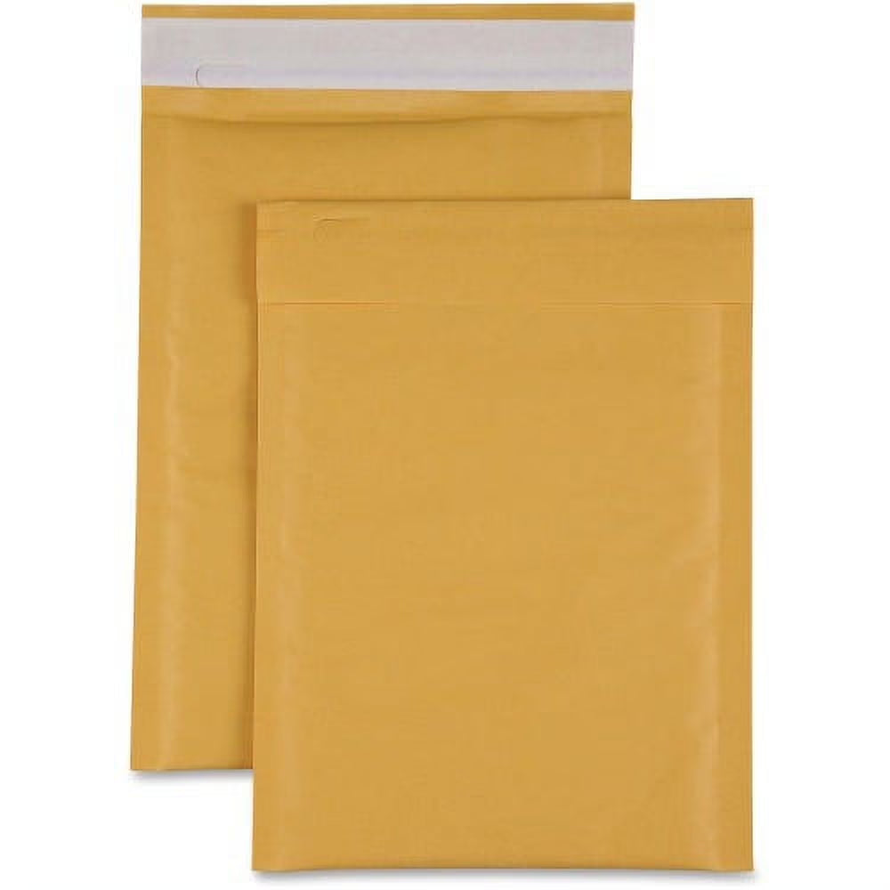 Sparco Size 1 Bubble Cushioned Mailers Bubble - #1 - 7 1/2" Width X 12" Length - Self-Sealing - Kraft - 100 / Carton - Kraft