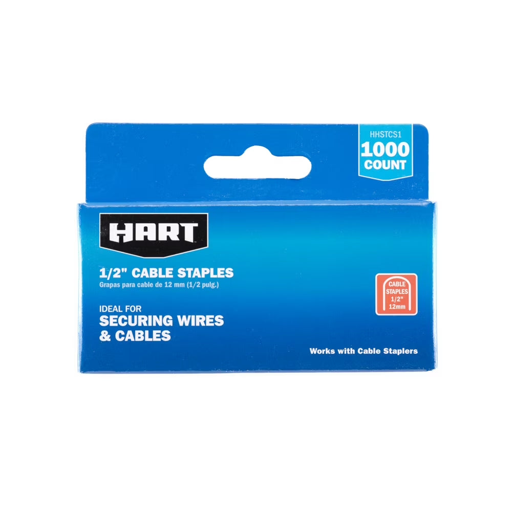 1/2-Inch Cable Staples for Securing Wires and Cables (1,000 Count), New Condition