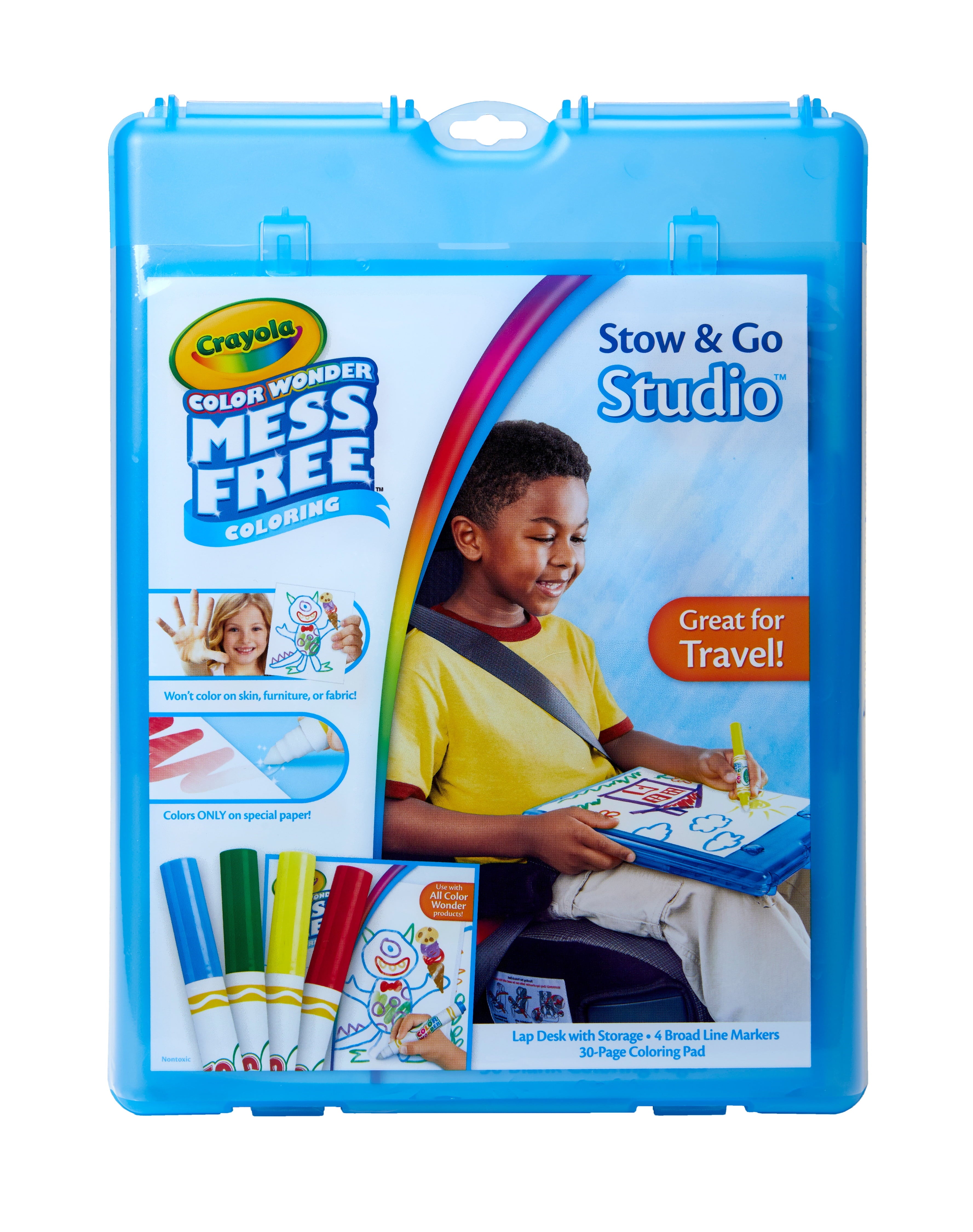 (2 Pack)  Mess Free Color Wonder, Stow & Go Coloring Studio, Creative Activities for Kids, Art Supplies, Gifts for Toddlers, Ages 3+
