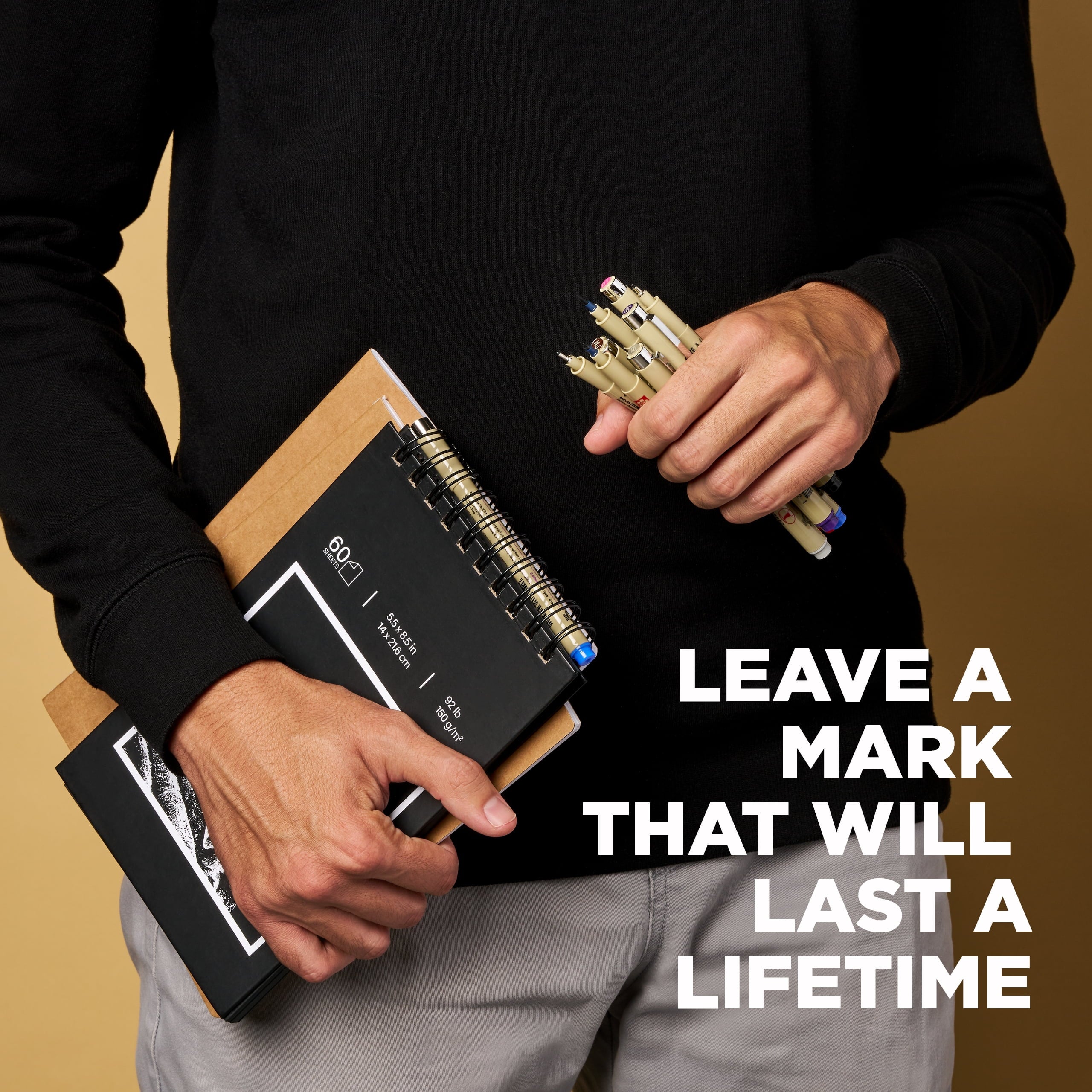 Micron Pens Pack, Fine, 0.2 Mm, Black Ink, 6 Count