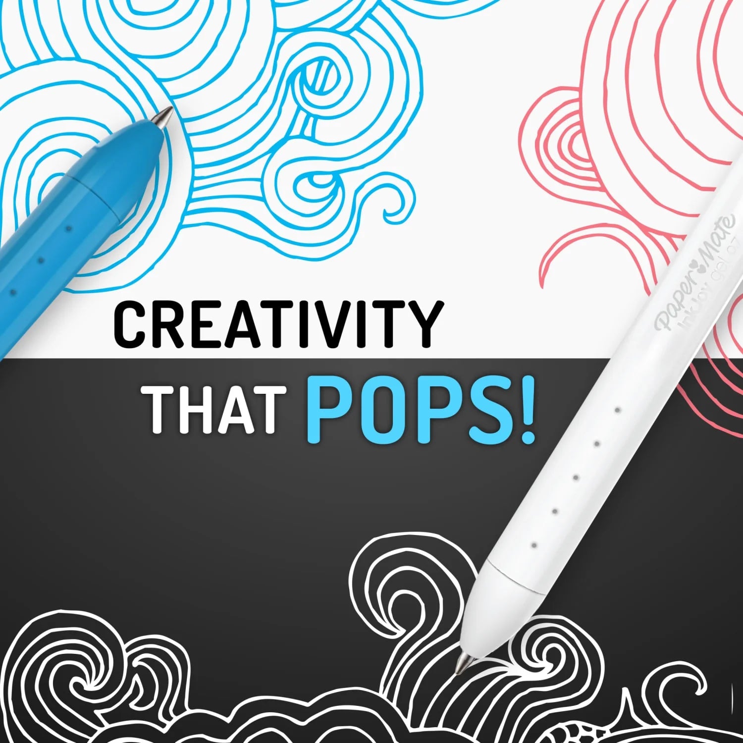 Inkjoy Bright Gel Pens, Medium Point (0.7Mm), Retractable, Assorted Brighter Colors, 6 Ct