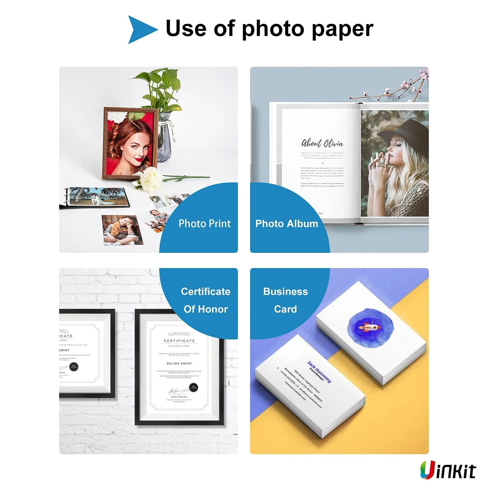 100 Sheets Photo Paper 11X17 Glossy Inkjet 50Lb Value Packed Brochure Poster Playbill Obituary Papers for Funerals Bulletin Gallery Show Photographic 11 X 17 Copy Printing A3