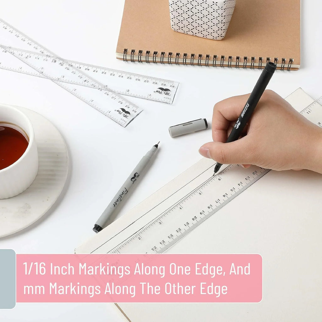 - Clear Ruler, 12-Inch, 24 Pcs, Metric & Imperial, Clear Plastic Ruler 12 Inch, 12 Inch Ruler, Clear Ruler 12 Inch