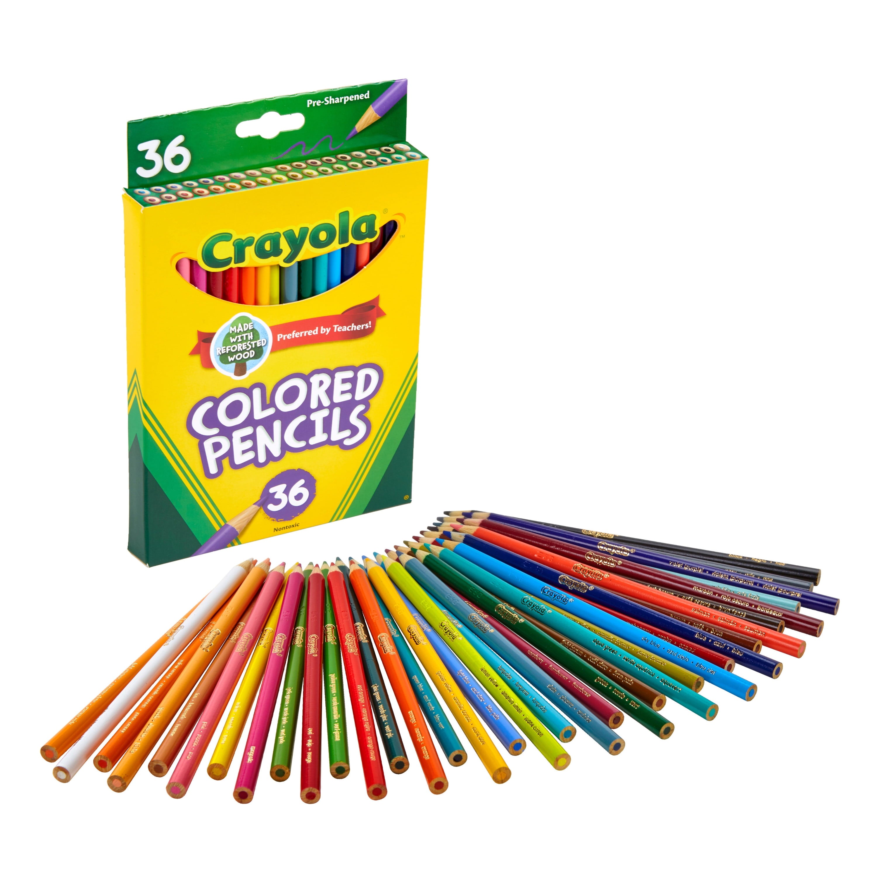 Colored Pencil Set, 36 Ct, Arts & Crafts, School Supplies, Gifts for Kids and Artists