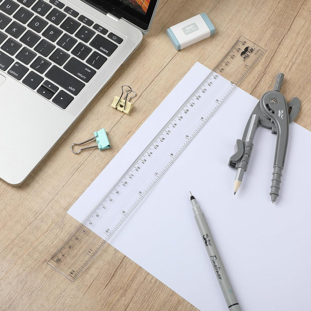 - Clear Ruler, 12-Inch, 24 Pcs, Metric & Imperial, Clear Plastic Ruler 12 Inch, 12 Inch Ruler, Clear Ruler 12 Inch