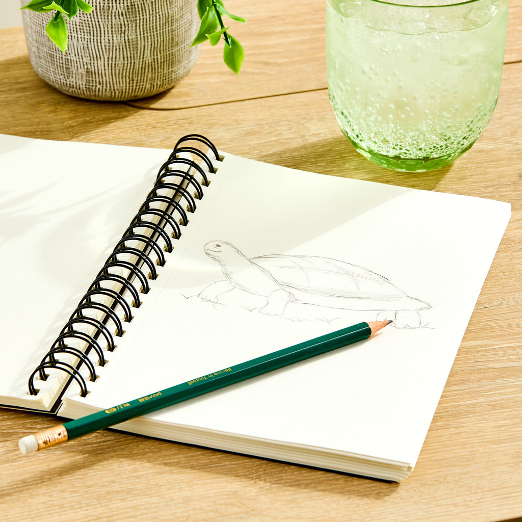 (9 Pack)  9" X 6" Spiral Sketch Book, 75 Sheets of White, Acid Free, Perforated Premium Drawing Paper