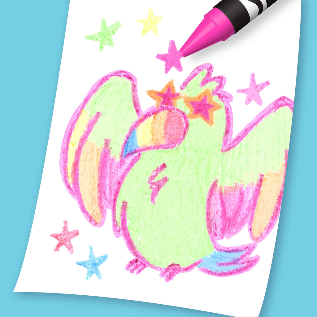 Neon Crayons, 24 Ct, School Supplies, Classroom Must Haves, Cute Crayons, Arts & Crafts, Coloring Gift for Kids, Ages 3+