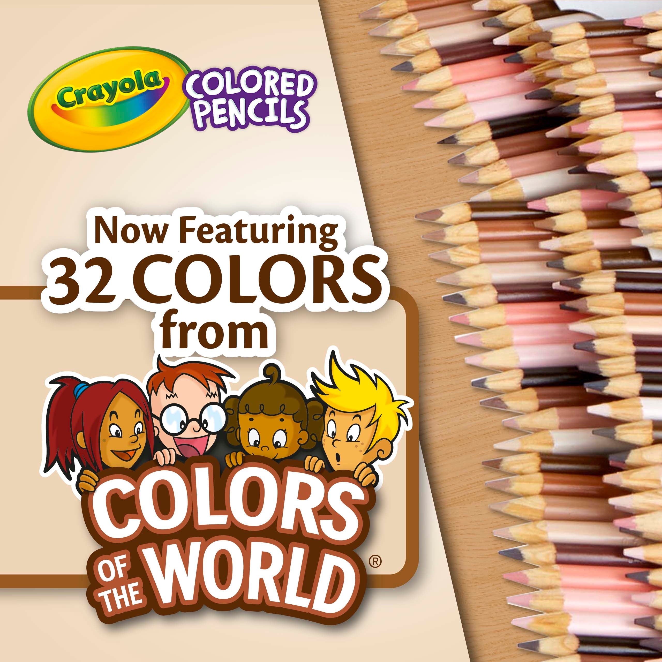 Colored Pencil Set, Colors of the World, 150 Ct, Back to School Supplies, Teacher Gifts