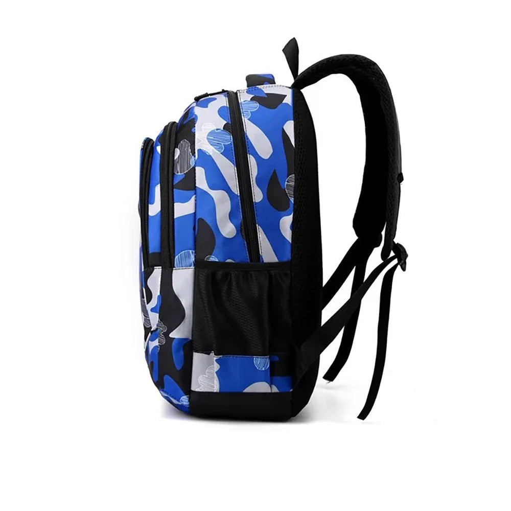 Boys School Bags for Kids, 15.6 Inch Laptop Backpacks Travel Bookbag School Backpack for Teen Boys, Blue