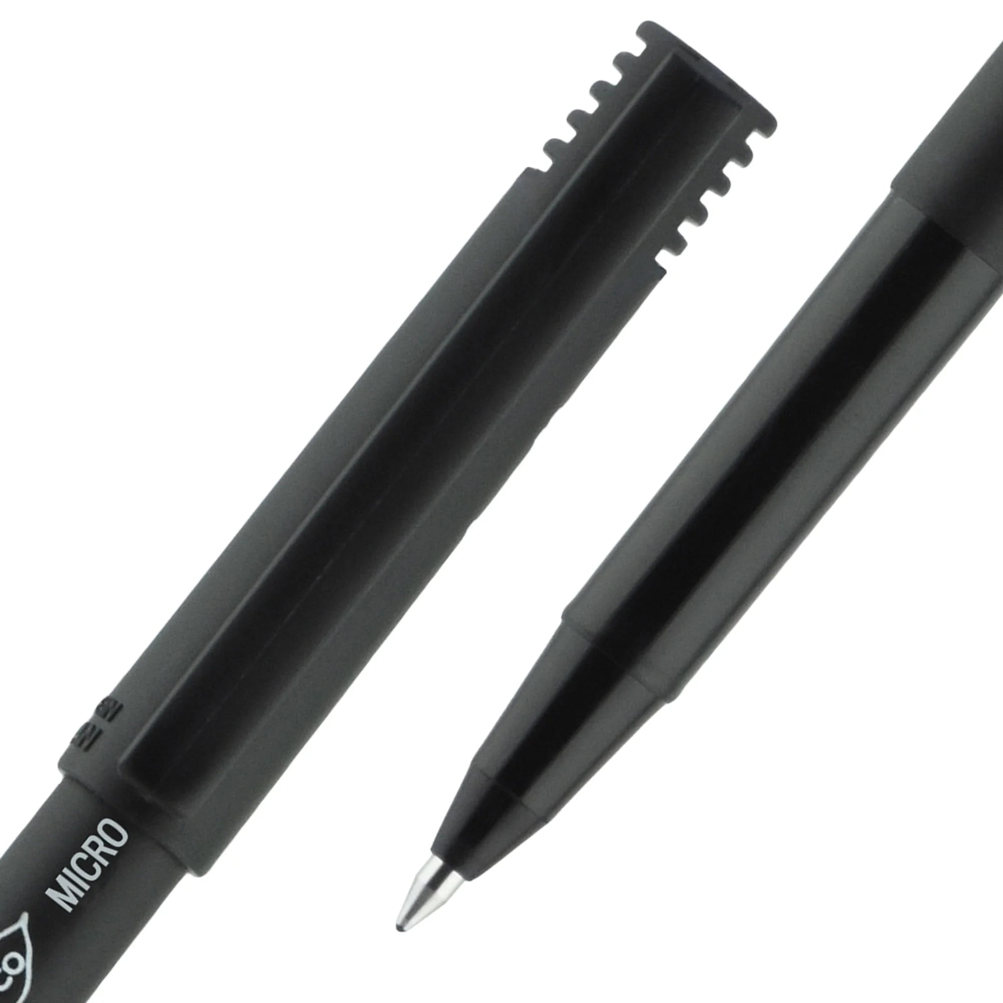 ONYX Rollerball Pens, Micro Point (0.5Mm), Black Ink, 12 Count