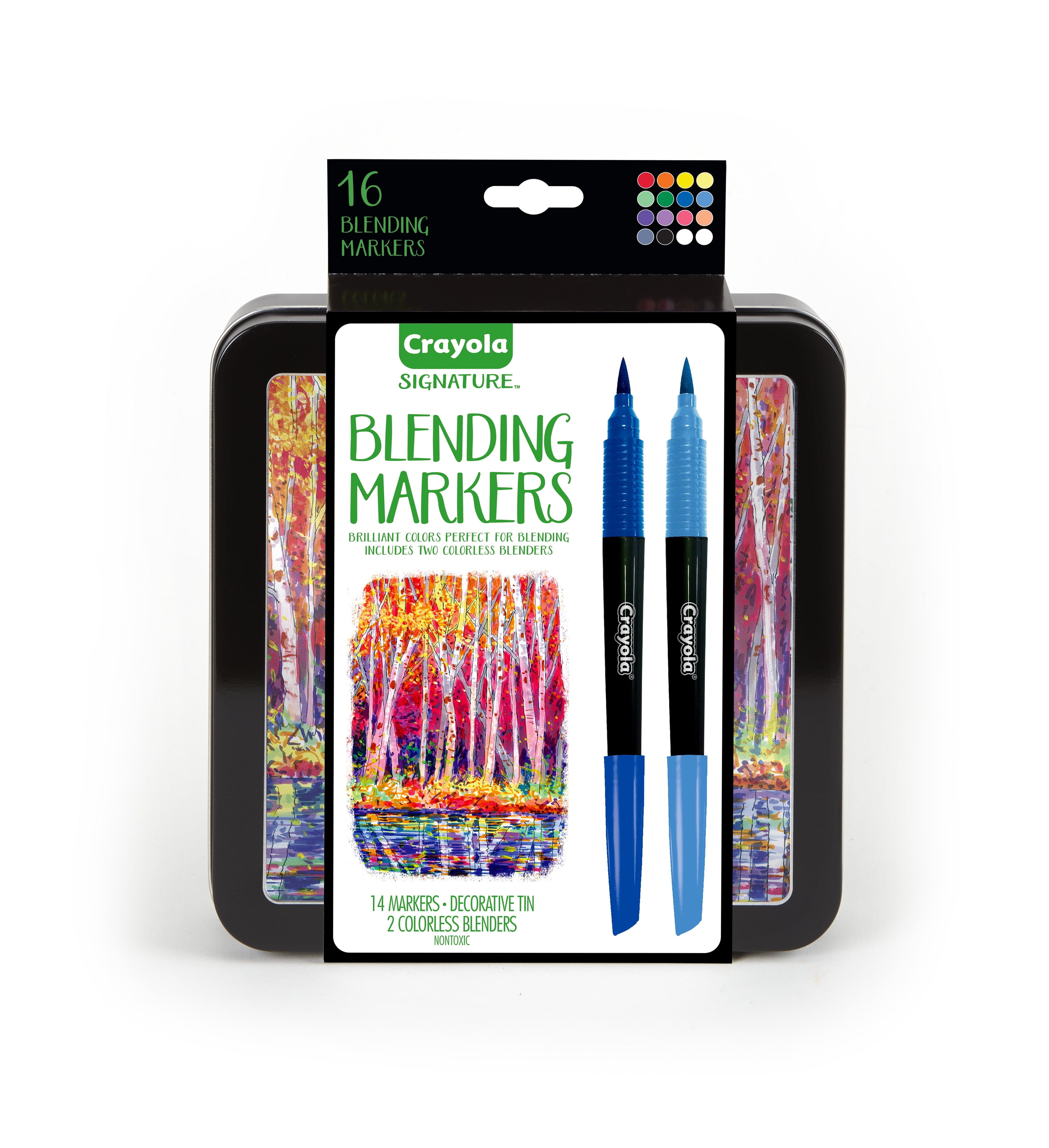 Signature Blending Markers, College School Supplies, Teacher Gifts, 16 Pcs