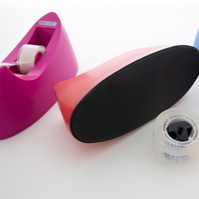 1" Core Heavy Duty Desktop Tape Dispenser w/ Tape Refill - 1Pc