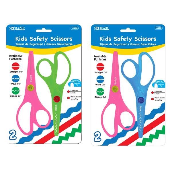 5 1/2" Kid's Safety Scissors (2/Pack)