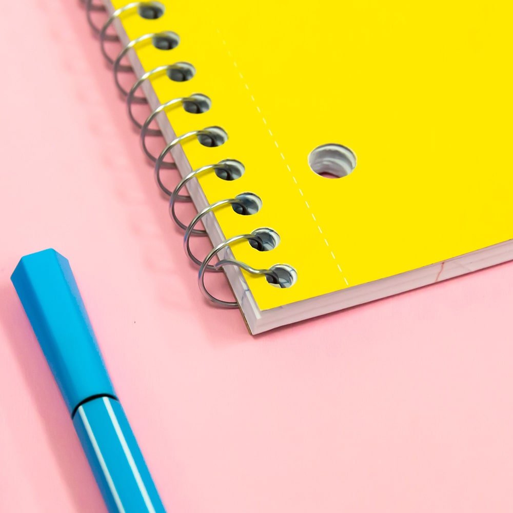 C/R 120 Ct. 3-Subject Spiral Notebook, College Ruled - Random Color