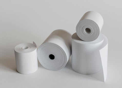 3 1/8 in. x 230 ft. Extra Length Canary Colored Thermal Paper POS