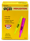 School Smart Non-Toxic Tank Style Highlighter - Assorted Colors- Set