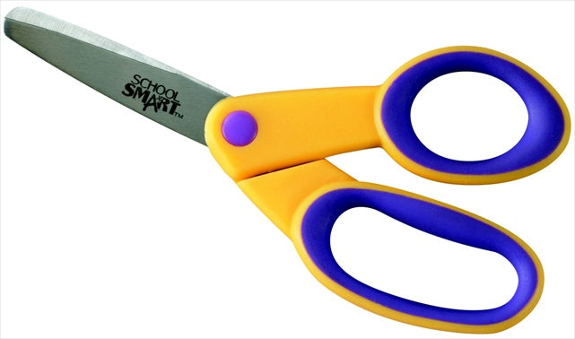 School Smart 084837 Blunt Tip Kids Scissor- 5 In- Stainless Steel Blade